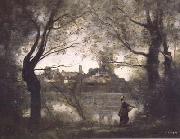 Jean Baptiste Camille  Corot Mantes (mk11) china oil painting artist